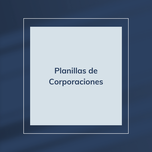 Planillas de Corporaciones